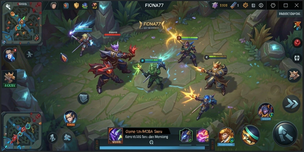 Screenshot gameplay FIONA77 menampilkan aksi seru dan strategi tim.