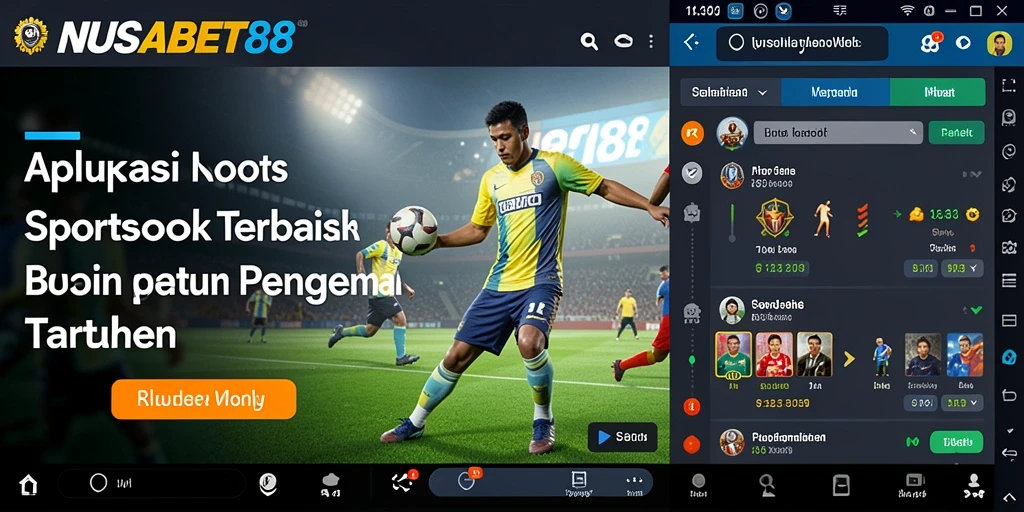 Tampilan antarmuka NUSABET88 dengan pilihan taruhan olahraga.