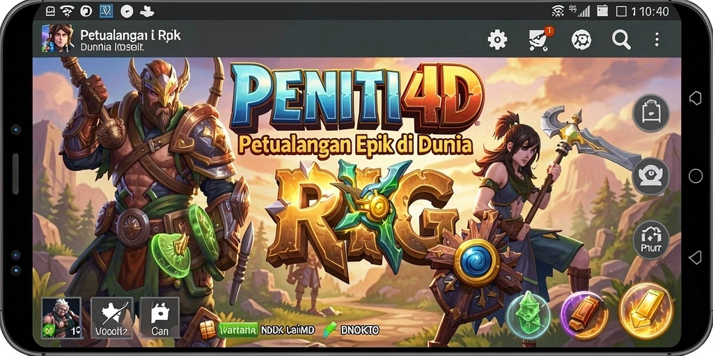 Tampilan gameplay yang seru dan mendebarkan di PENITI4D.