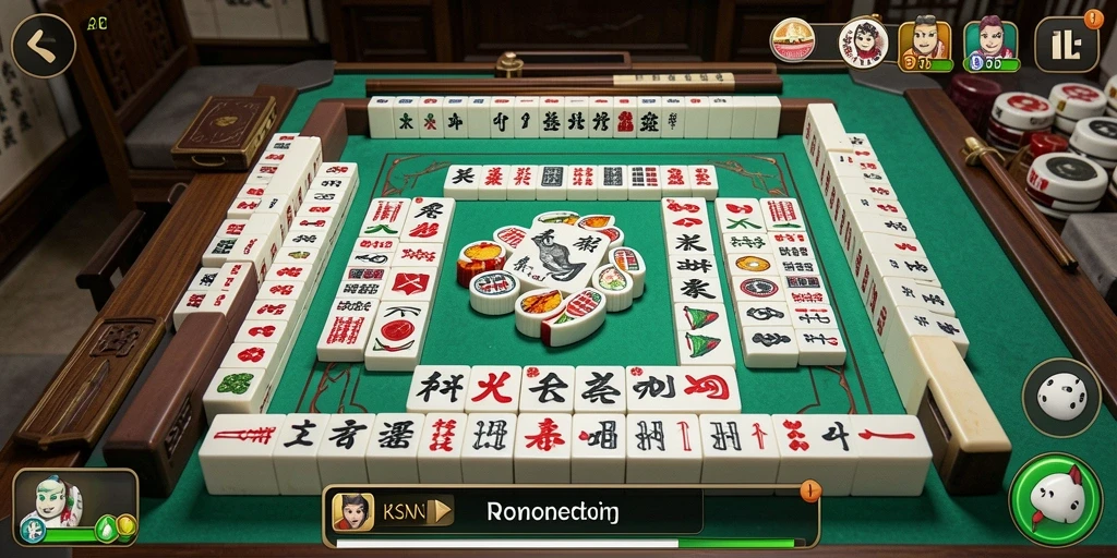Tampilan gameplay RSNOK yang menarik dalam permainan Mahjong.