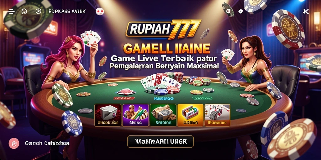 Tampilan gameplay Live Casino yang mendebarkan di RUPIAH777.